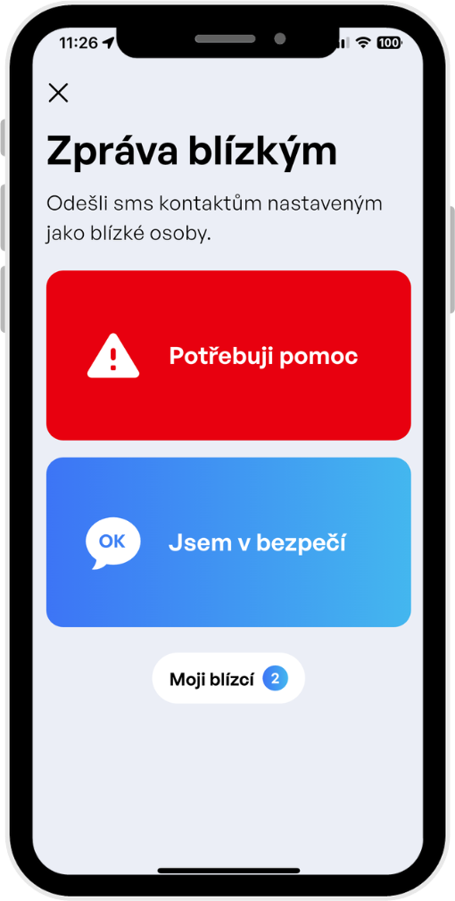 Zpráva blízkým